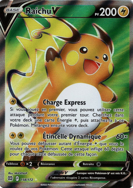 Raichu V - EB09 158/172 - Stars Étincelantes SWSH09 - Cartes Pokémon