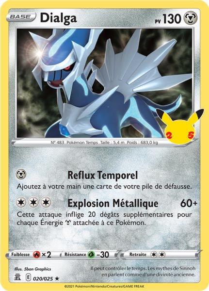 Dialga - EB07.5 020/025 - Célébrations 25ans SWSH07.5 - Cartes Pokémon