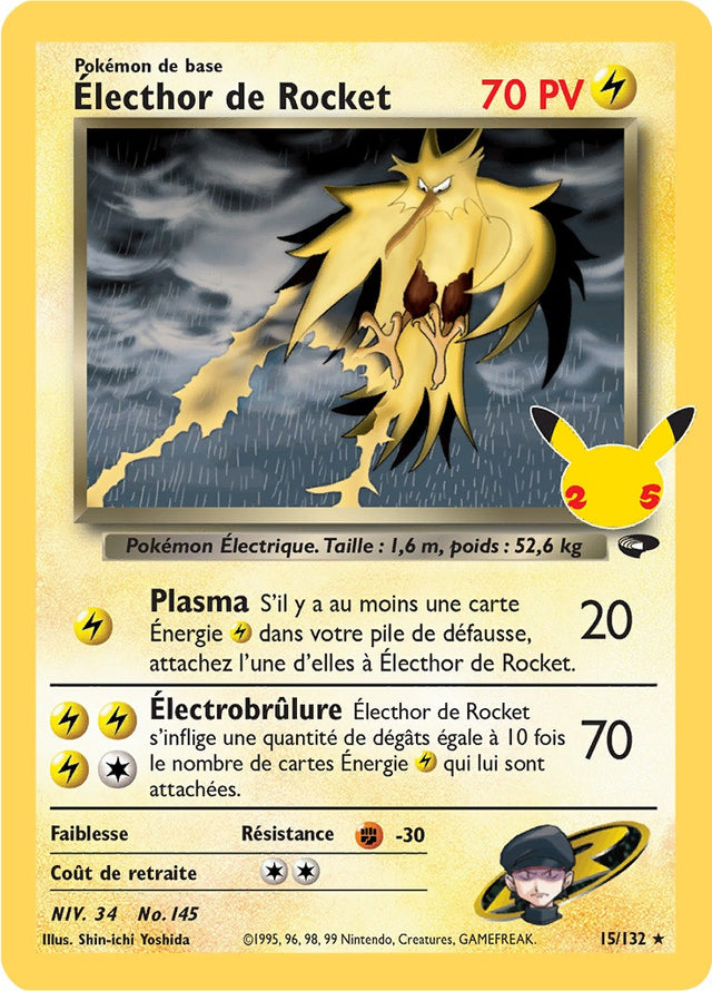 Électhor de Rocket - EB07.5 15/132 - Célébrations 25ans SWSH07.5 - Cartes Pokémon