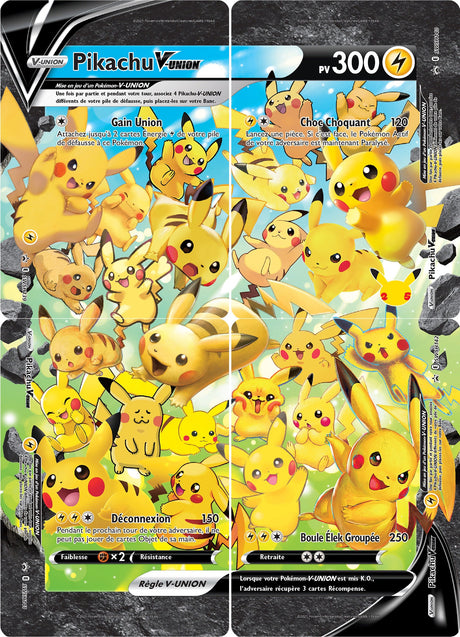 Pikachu-V-UNION - SWSH 139-140-141-142 - SWSH Black Star Promos - Cartes Pokémon