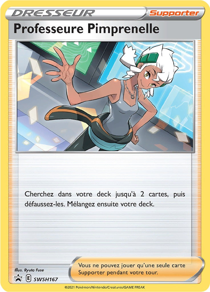 Professeure Pimprenelle - SWSH 167 - SWSH Black Star Promos - Cartes Pokémon