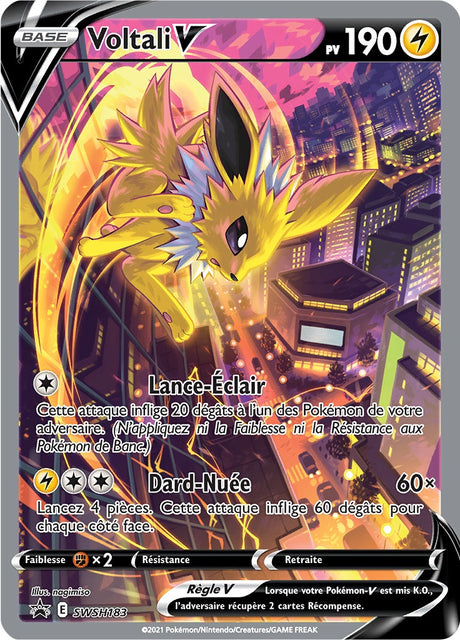Voltali V - SWSH 183 - SWSH Black Star Promos - Cartes Pokémon