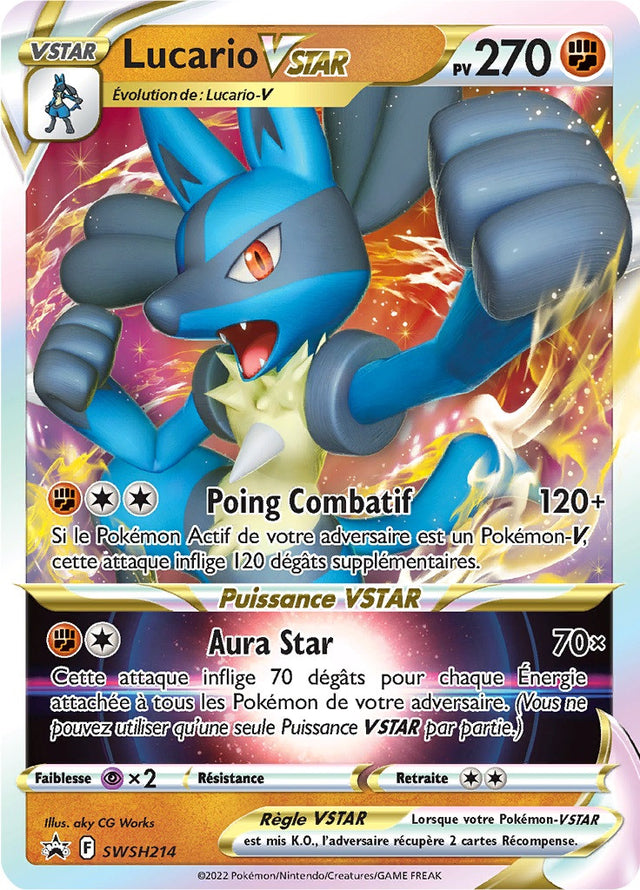 Lucario VSTAR - SWSH 214 - SWSH Black Star Promos - Cartes Pokémon