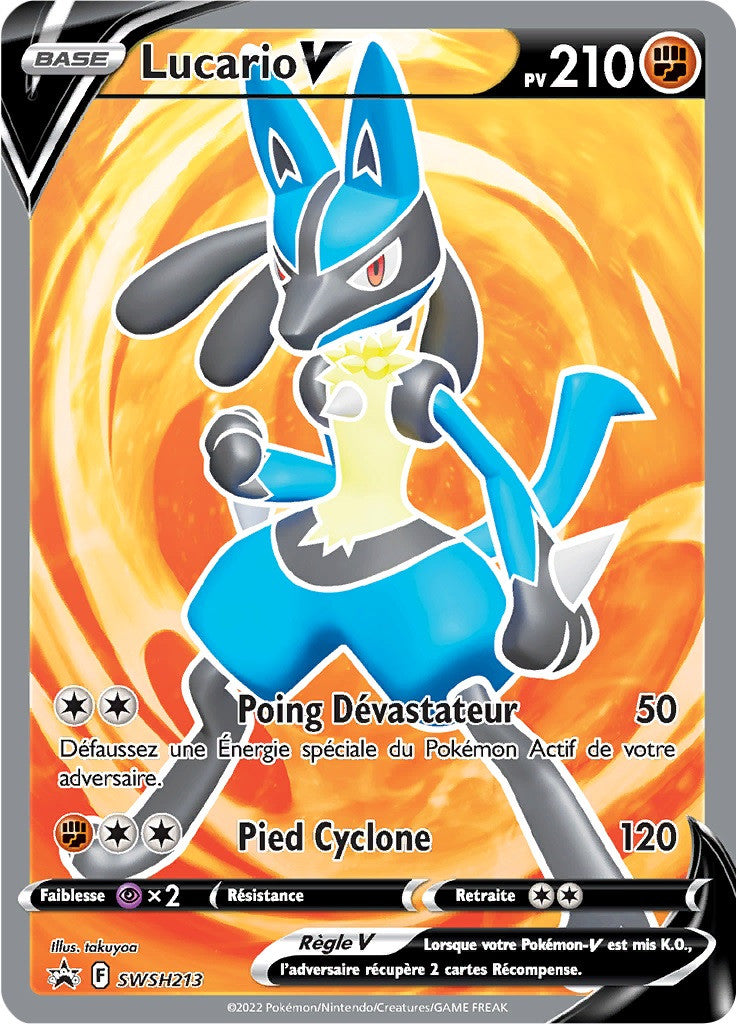 Lucario V - SWSH 213 - SWSH Black Star Promos - Cartes Pokémon