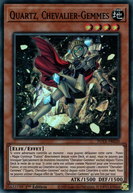 Quartz, Chevalier-Gemmes - POTE-FR020 - Carte Yu-Gi-Oh!