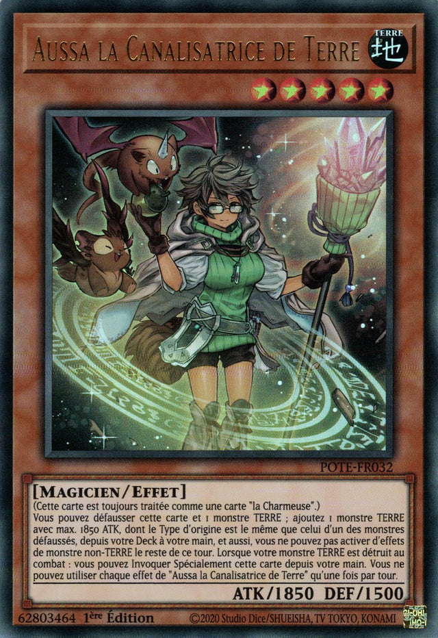 Aussa la Canalisatrice de Terre - POTE-FR032 (V.1 - Ultra Rare) - Carte Yu-Gi-Oh!