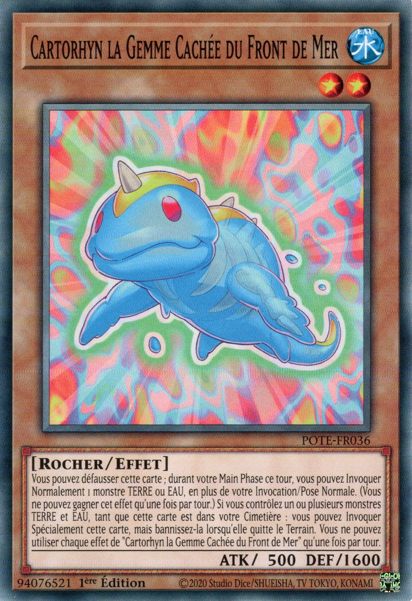 Cartorhyn la Gemme Cachée du Front de Mer - POTE-FR036 - Carte Yu-Gi-Oh!