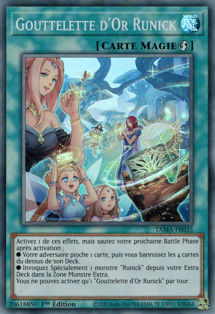 Gouttelette d'Or Runick - TAMA-FR035 - Yu-Gi-Oh!