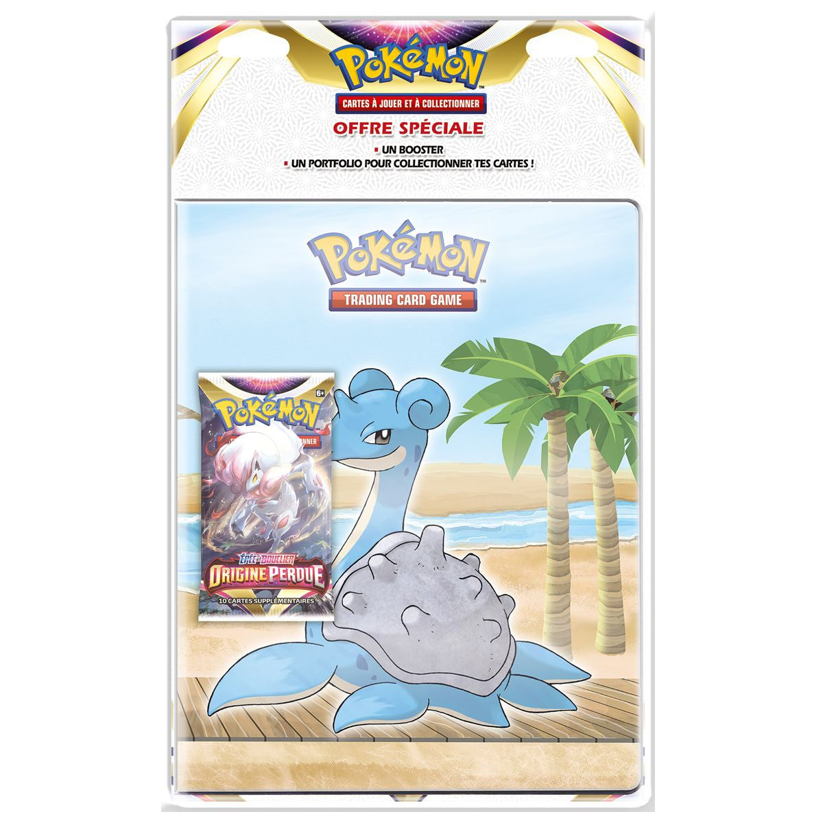 Pack Portfolio Lokhlass + Booster Pokémon EB11 Origine Perdue
