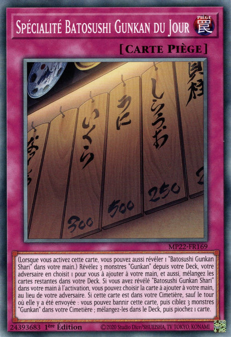 Spécialité Batosushi Gunkan du Jour - MP22-FR169