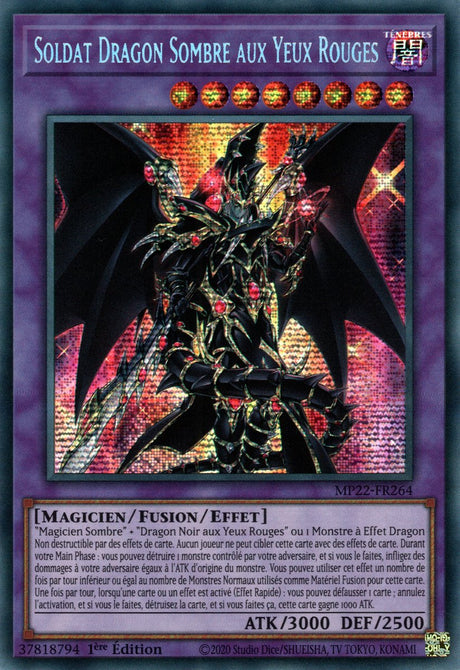 Soldat Dragon Sombre aux Yeux Rouges - MP22-FR264