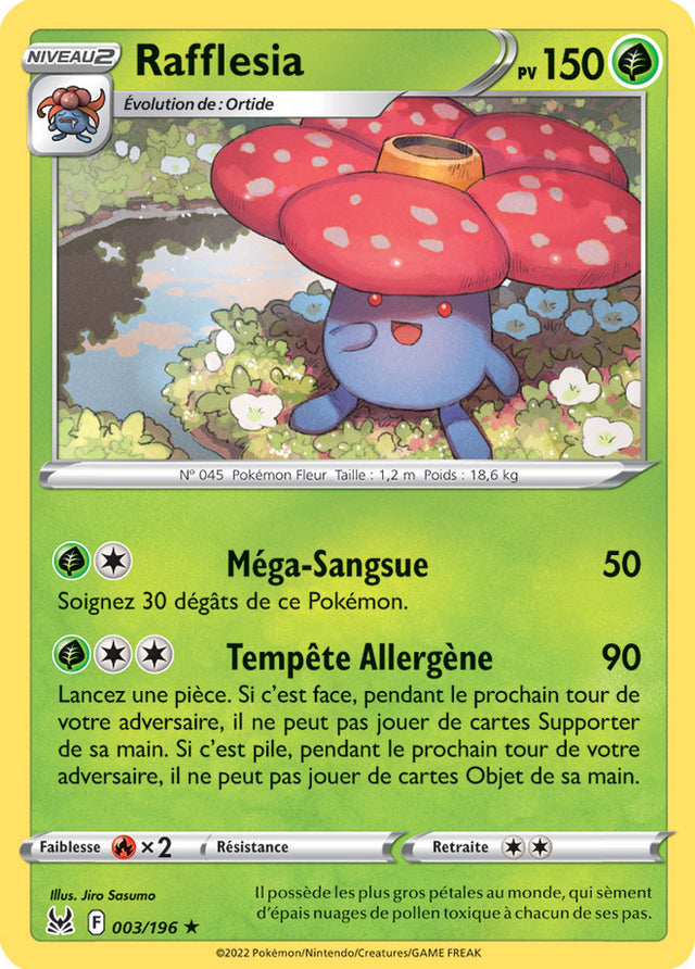 Rafflesia - 003/196 - Holo / Reverse - Origine Perdue EB11