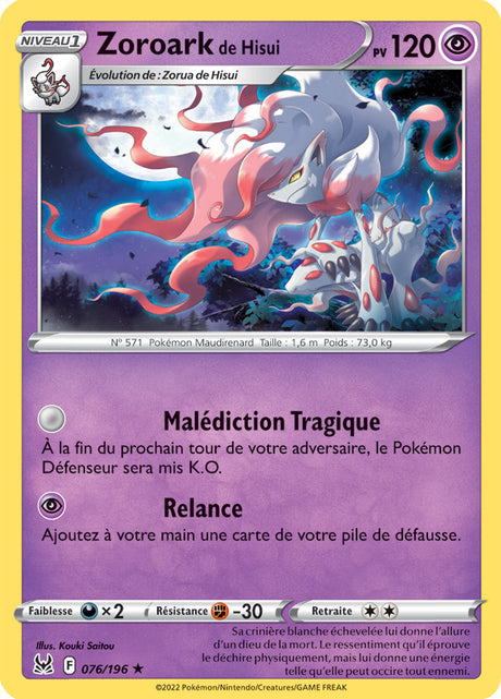 Zoroark de Hisui - Origine Perdue - EB11 - 076/196