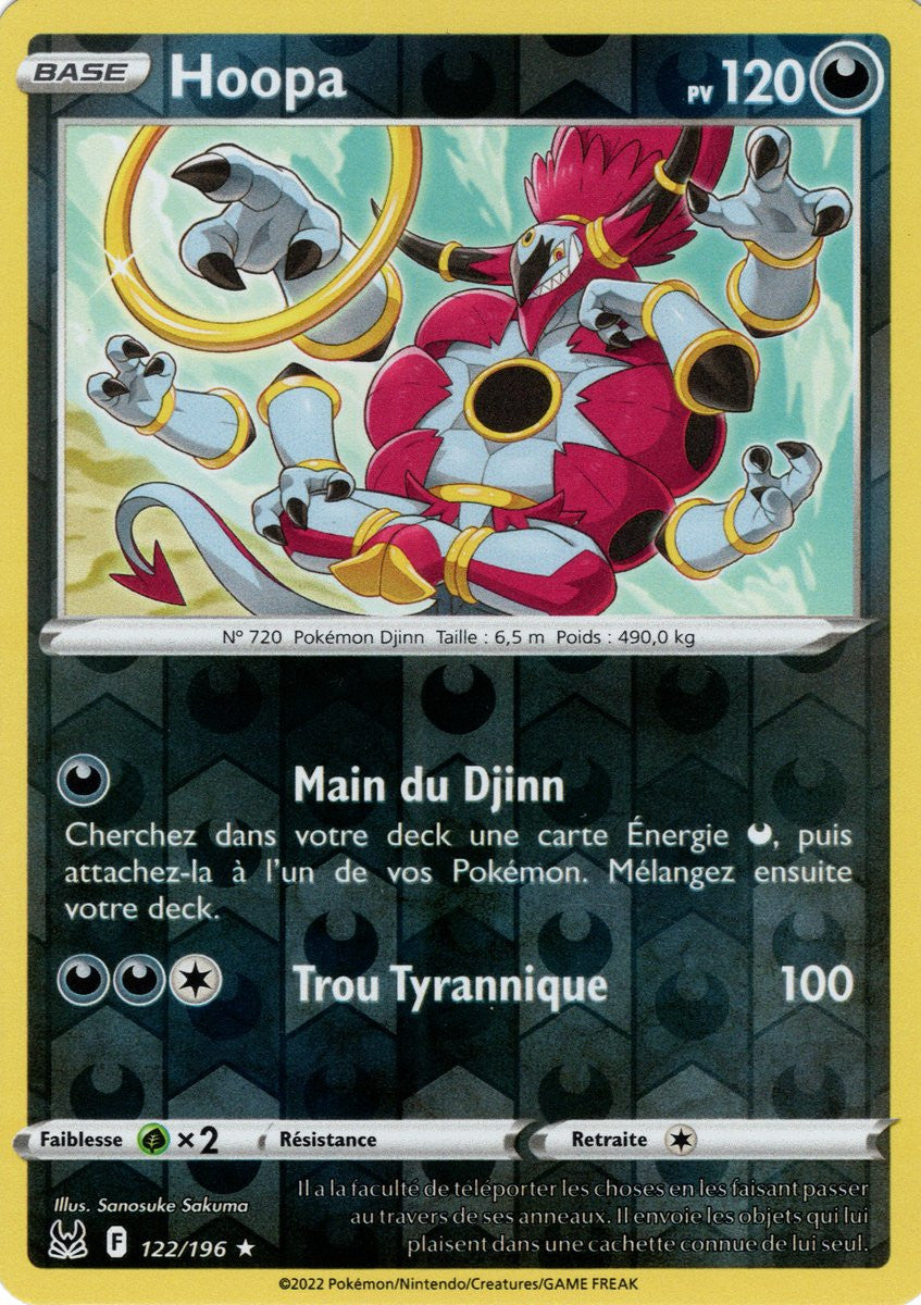 Hoopa - 122/196 - Holo Reverse - Origine Perdue - EB11