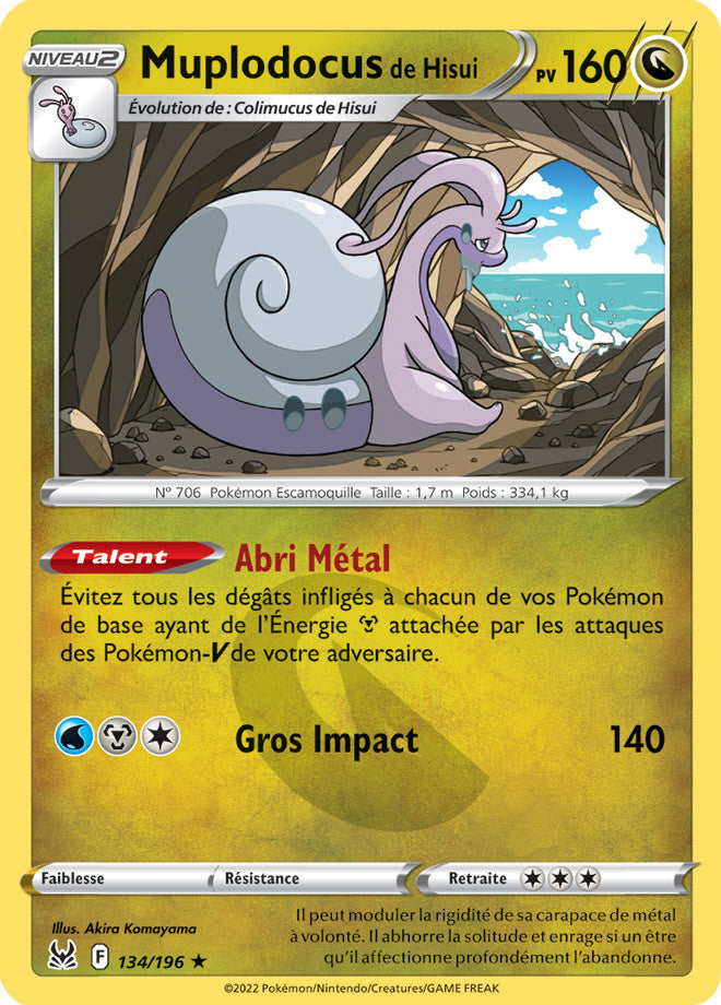 Muplodocus de Hisui - 134/196 - Holo / Reverse - Origine Perdue - EB11