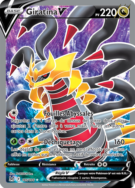 Giratina V - Origine Perdue - EB11 - 185/196