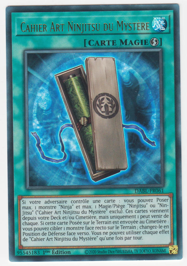 Cahier Art Ninjitsu du Mystère - DABL-FR061
