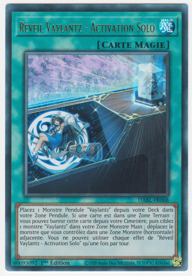 Réveil Vaylantz - Activation Solo - DABL-FR068