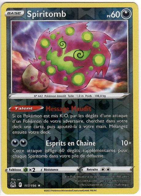 Spiritomb - 117/196 - Holo Reverse - Origine Perdue - EB11