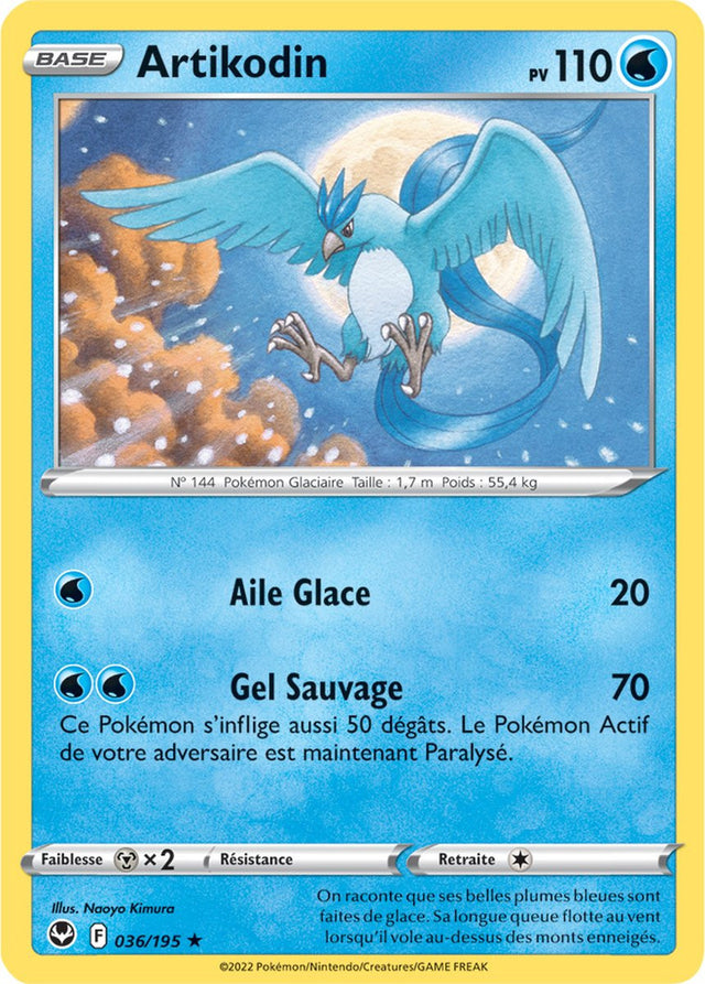 Artikodin - 036/195 - Holo Rare / Reverse - Carte Pokémon Tempête Argentée EB12