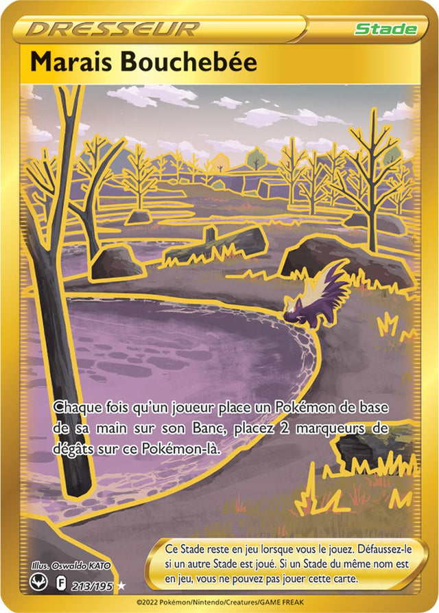 Marais Bouchebée - 213/195 - Dresseur Secrète Gold - Carte Pokémon Tempête Argentée EB12