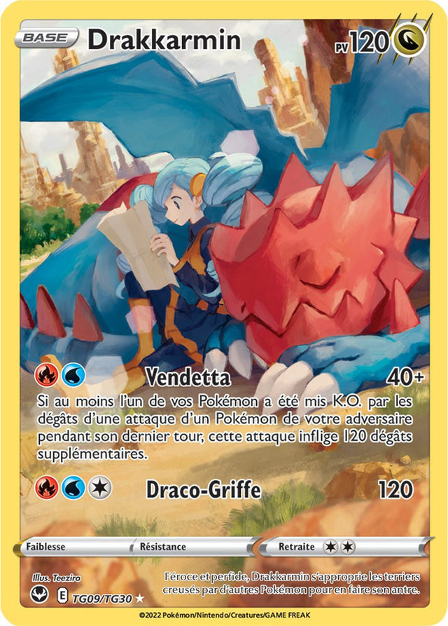 Drakkarmin - TG09/TG30 - Full Art Secrète - Carte Pokémon Tempête Argentée EB12