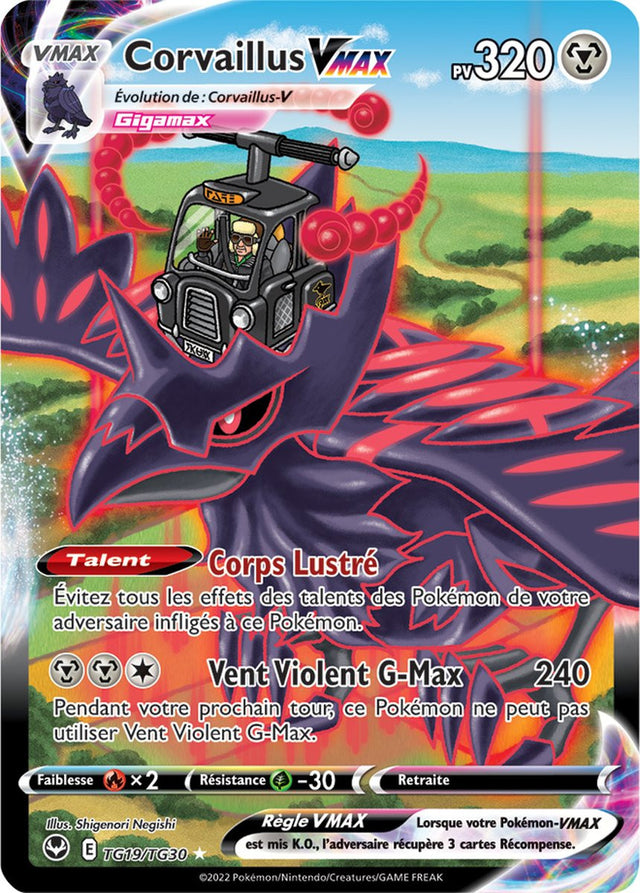 Corvaillus VMAX - TG19/TG30 - Full Art Alternative Secrète - Carte Pokémon Tempête Argentée EB12