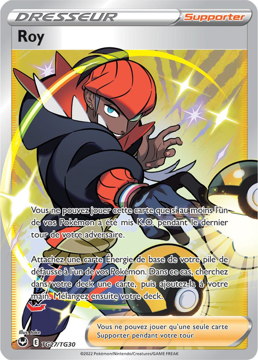 Roy - TG27/TG30 - Dresseur Full Art Secrète - Carte Pokémon Tempête Argentée EB12