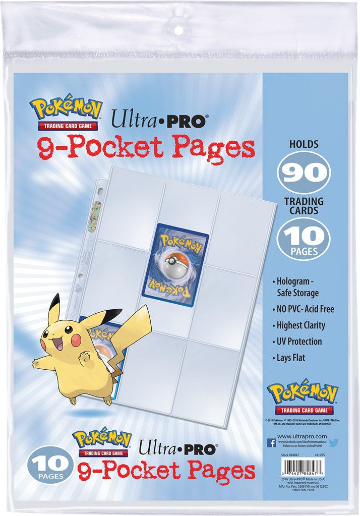 Pokémon - Paquet de 10 Feuilles de Classeur Ultra-Pro