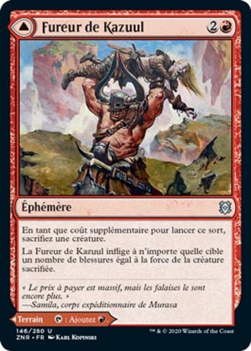 image ZNR_146/280 Fureur de Kazuul // Falaises de Kazuul