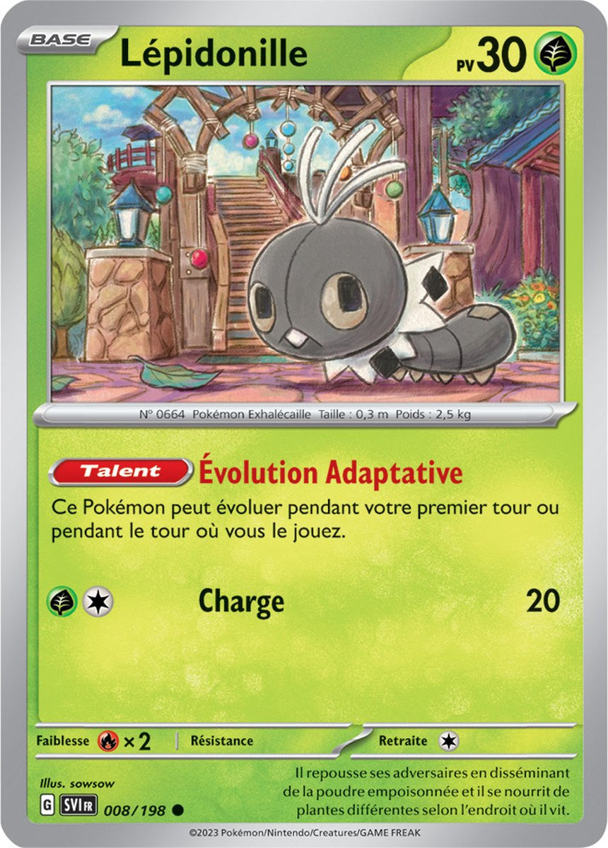 Lépidonille - 008/198 - Carte Pokémon Écarlate et Violet EV01