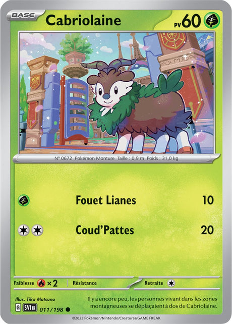 Cabriolaine - 011/198 - Carte Pokémon Écarlate et Violet EV01