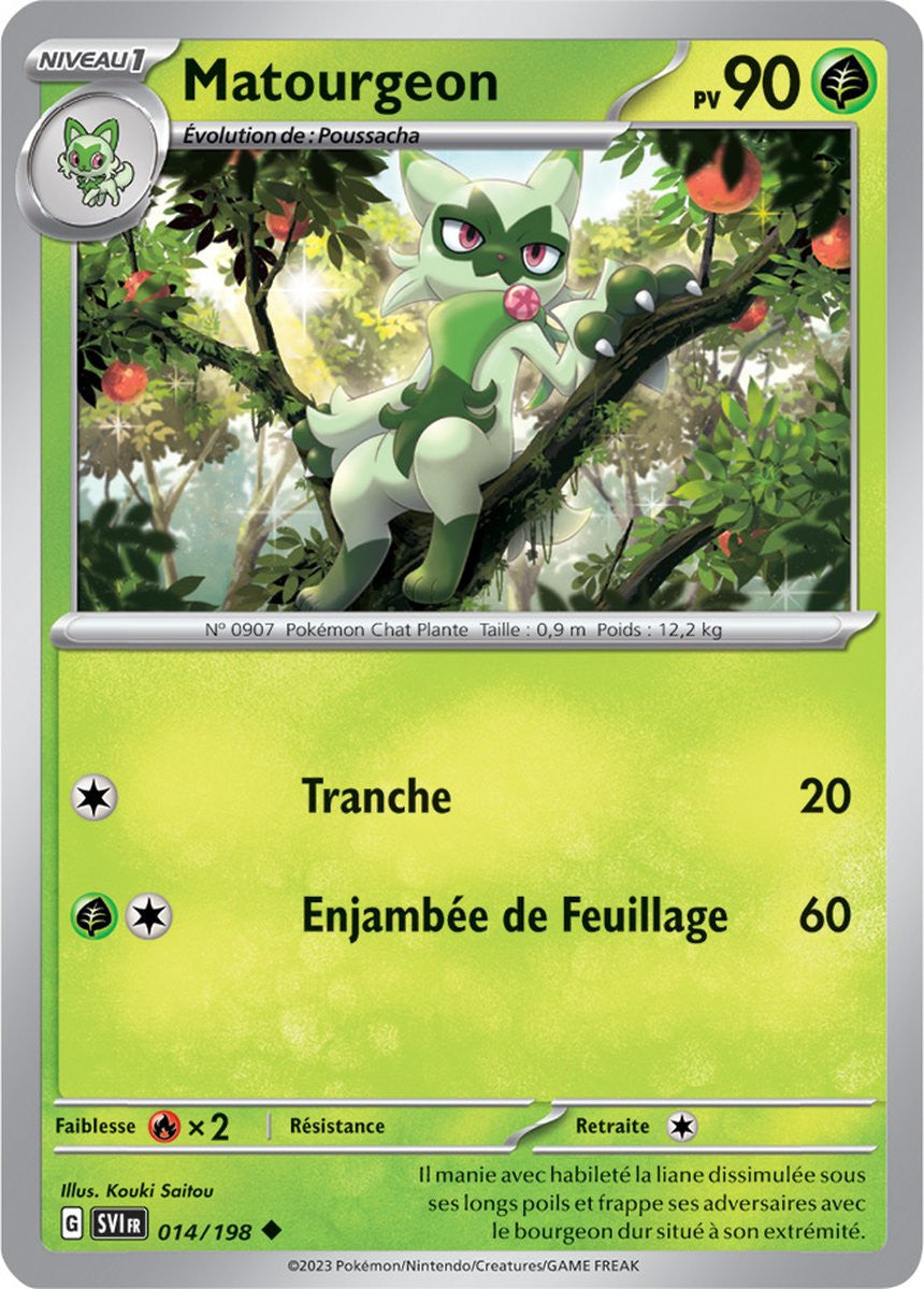 Matourgeon - 014/198 - Carte Pokémon Écarlate et Violet EV01