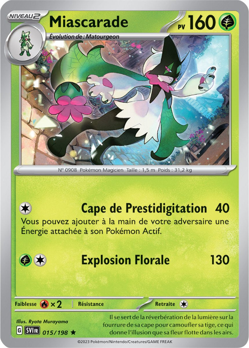 Miascarade - 015/198 - Carte Pokémon Écarlate et Violet EV01