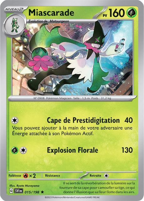 Miascarade - 015/198 - Carte Pokémon Écarlate et Violet EV01