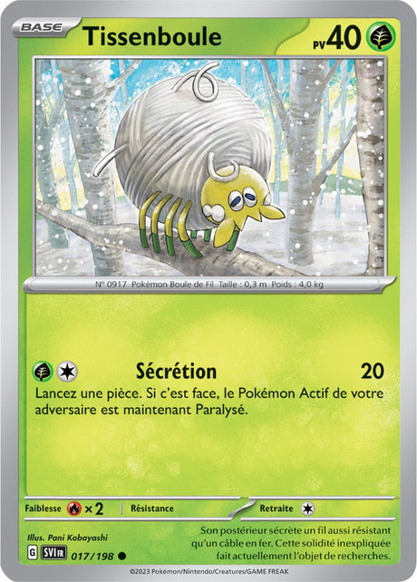 Tissenboule - 017/198 - Carte Pokémon Écarlate et Violet EV01