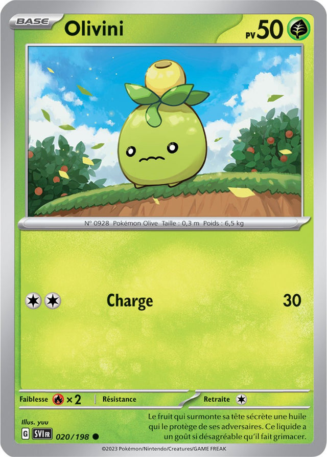 Olivini - 020/198 - Carte Pokémon Écarlate et Violet EV01