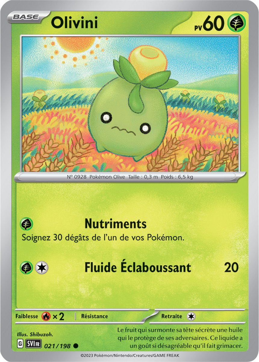 Olivini - 021/198 - Carte Pokémon Écarlate et Violet EV01