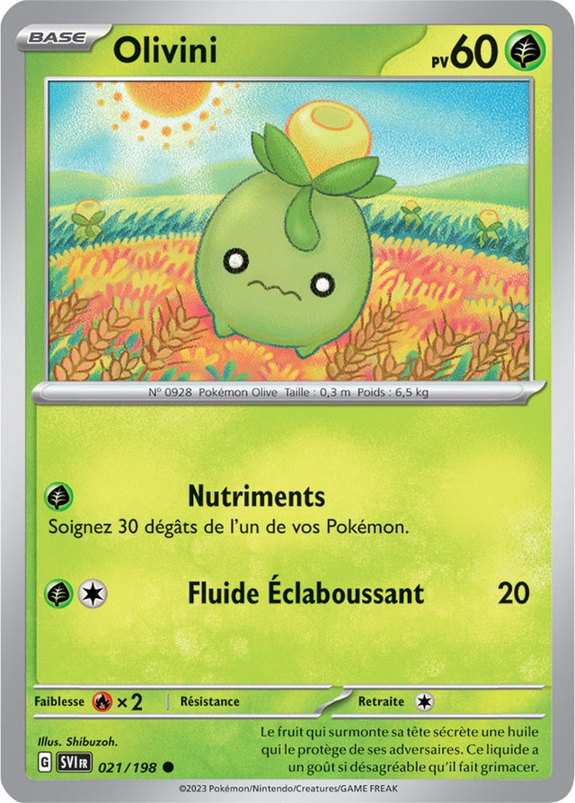 Olivini - 021/198 - Carte Pokémon Écarlate et Violet EV01
