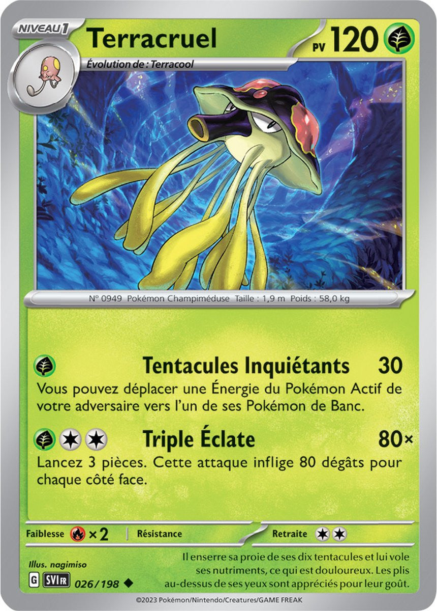 Terracruel - 026/198 - Carte Pokémon Écarlate et Violet EV01