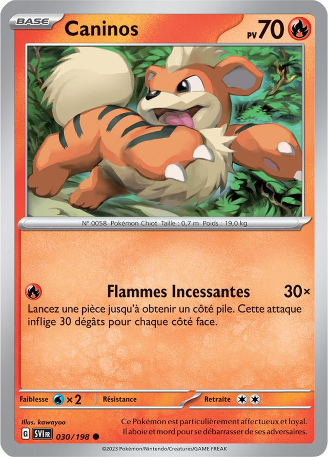 Caninos - 030/198 - Carte Pokémon Écarlate et Violet EV01
