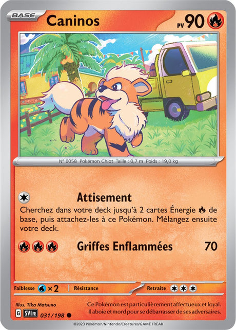 Caninos - 031/198 - Carte Pokémon Écarlate et Violet EV01
