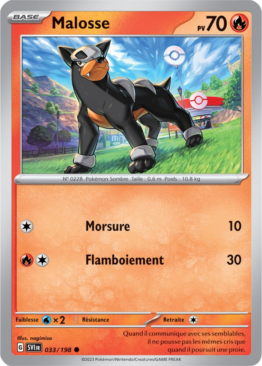 Malosse - 033/198 - Carte Pokémon Écarlate et Violet EV01