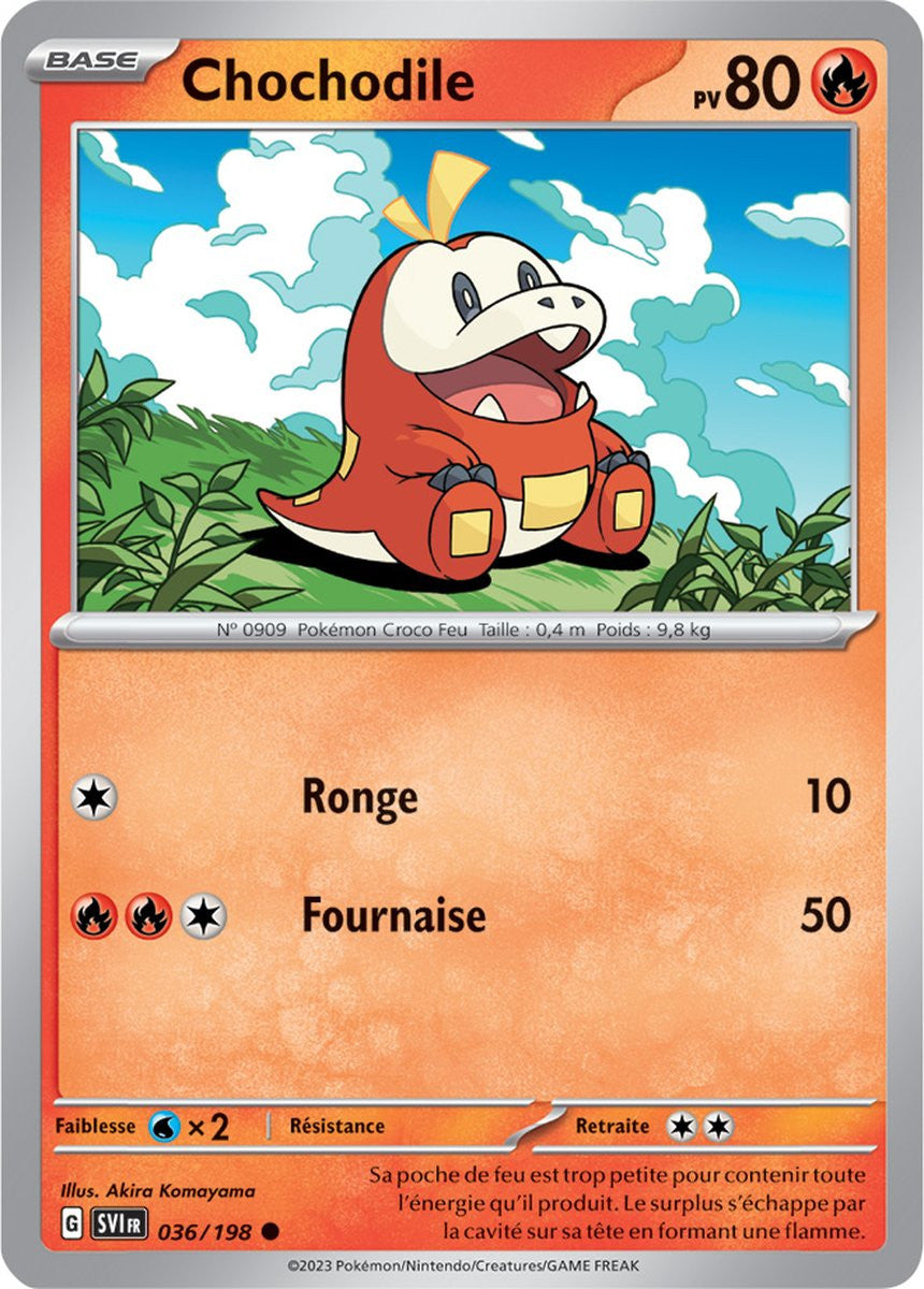 Chochodile - 036/198 - Carte Pokémon Écarlate et Violet EV01