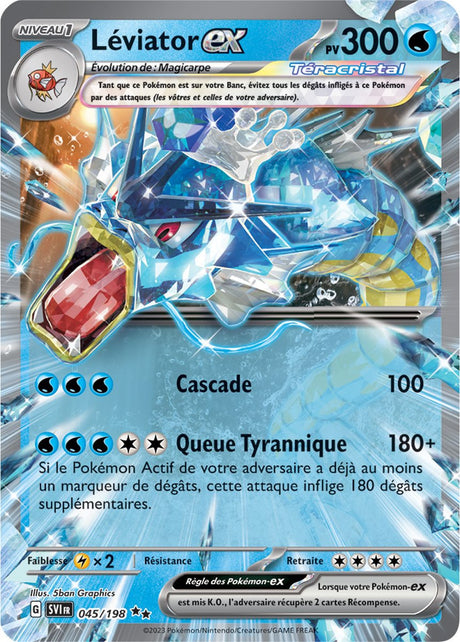 Léviator ex - 045/198 - Carte Pokémon Écarlate et Violet EV01