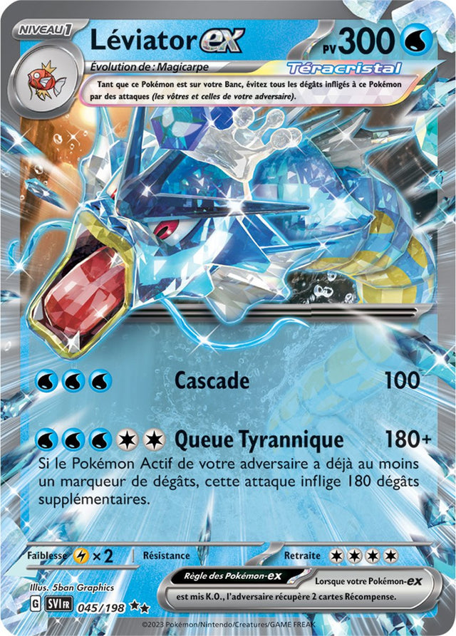 Léviator ex - 045/198 - Carte Pokémon Écarlate et Violet EV01
