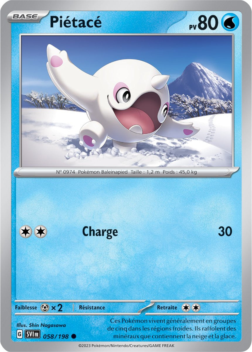 Piétacé - 058/198 - Carte Pokémon Écarlate et Violet EV01