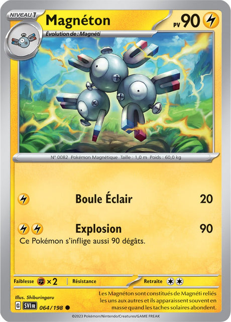 Magnéton - 064/198 - Carte Pokémon Écarlate et Violet EV01