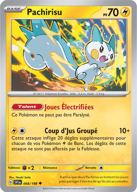 Pachirisu - 068/198 - Carte Pokémon Écarlate et Violet EV01
