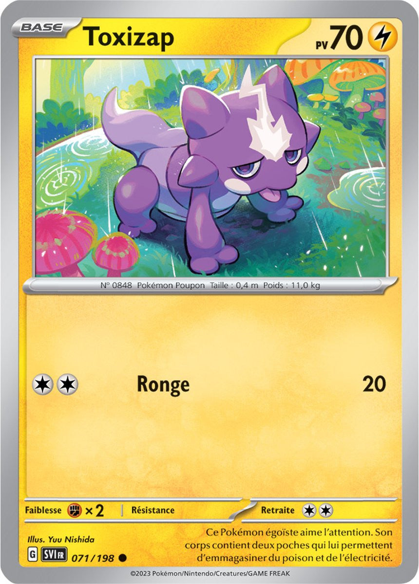 Toxizap - 071/198 - Carte Pokémon Écarlate et Violet EV01